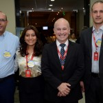 Roberto Paixão, da Rextur Advance, Janaina Martire, Marcelo Figueiredo, e Rodrigo Napoli, da Avianca Roberto Paixão, da Rextur Advance, Janaina Martire, Marcelo Figueiredo, e Rodrigo Napoli, da Avianca