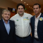Salvador Saladino, da Bito, Vitor Bauab, do M&E, e Alexandre Cavalcante, da American Airlines Salvador Saladino, da Bito, Vitor Bauab, do M&E, e Alexandre Cavalcante, da American Airlines