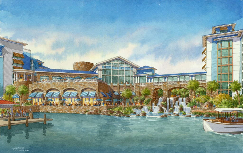 O Sapphire Falls, que será inaugurado em julho, é o magnífico quinto hotel in loco do Universal Orlando, um refúgio de 1000 quartos que contará com a maior piscina do complexo, com 4.800 m²,