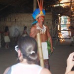 Visita à aldeia indígena local