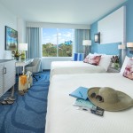 Um dos quartos do Loews Sapphire Falls Resort Um dos quartos do Loews Sapphire Falls Resort