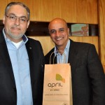 Agnaldo Abraháo e Carlos Luiz Silva, da April