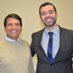 Adriano Pereira, da Turix, e Edmilson Romão, vice-presidente da Abav-SP