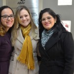 Andressa Carvalho e Jaqueline Fernanda, da Abav-SP, com Suzi Paulino, da Jural Consultoria