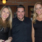 Denise Pavatosa e Dayana Félix, da Sea Cruise, com Eder Masini, da Flytour