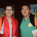 Joana D'Arc, da Joana Viagens, e Silvio Mizuta, da Champions Turismo