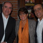 Joâo Gonçalves, da NCL, Ines Bellini, da Mendes Tur, e Jairo Guanais