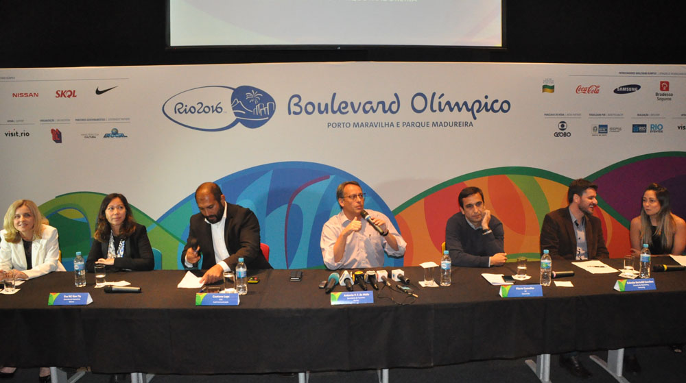 Setur-RJ lança Boulevard Olímpico; confira a programação 1 Lançamento do Boulevard Olímpico com apoioadores e o secretário de Turismo do Rio, Antonio Pedro Figueira de Melo