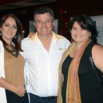 Leila Jordão, da Inter Tour, Ronaldo Ribeiro, da CVC, e Mila Ferreira, da Brasilia Viagens