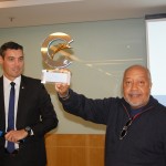Osmar Souza, da Sealink, foi homenageado  pelo volume de vendas da Costa