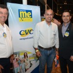 Ronaldo Ribeiro, da CVC, Leosvaldo Vales, da MS Tour, e Rogerio Mendes, da CVC