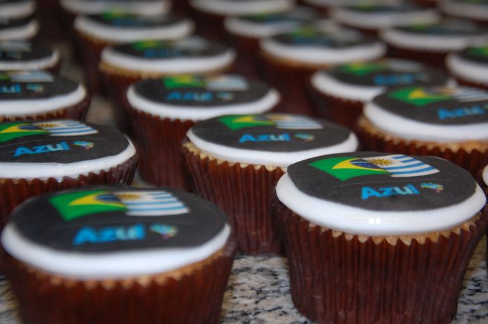 Cupcakes estavam entre os quitutes oferecidos durante o evento de lançamento