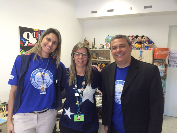 Belo Horizonte (MG) - Graziella Tostes (executiva de Vendas do Grupo Trend), Ana Paula Almeida (Castle Tour) e Leonardo Ortega (vice-presidente Executivo do Grupo Trend)