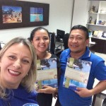 Manaus - Katia Canella (executiva de Vendas do Grupo Trend) com os agentes Renata Souza e Sandro Palheta (Agência Alta Estação)