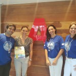 Natal (RN) - Maria Amélia Gomes (Aerotur Natal) e a equipe do Grupo Trend: Rodolpho Antônio (executivo de Vendas), Cristiane Jayme (diretora de Lazer) e Rebeca Ferreira (gerente regional de Vendas Nordeste)