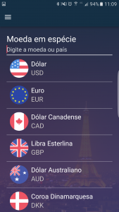 APP_Opções de Moedas