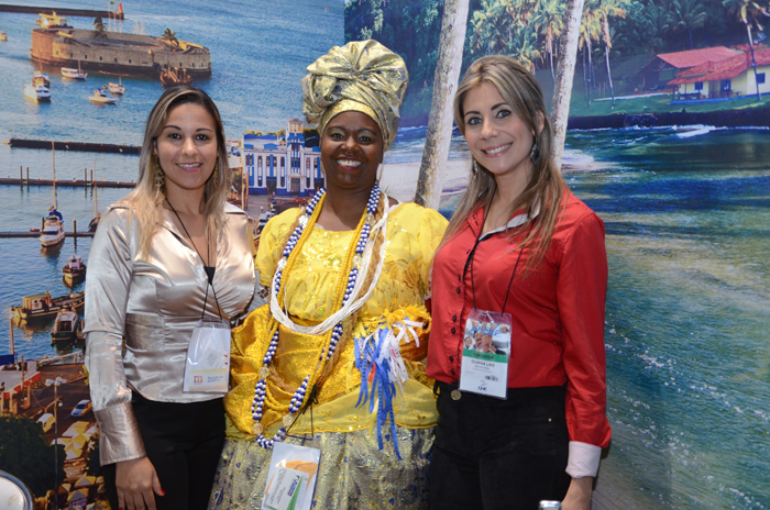 Alessandra Veiga, Silvana Lins e Marly Trindade, da Bahiatursa