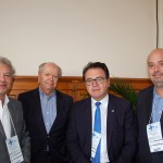 Alexandre Soleiro, presidente da BHG com Gerard Bprgeaiseau, Vinícius Lummertz, da Embratur e Michael Nagy do RioCVB