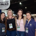 Ana Cristina Clemente, da Setur-SP, Sara Souza, e Andressa Nascimento, do SPCVB, e Fernanda Rocha, da Aprecesp