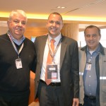 Antonio Montano, da GRU Airport, Claudio Neves Borges, da Gol, e Cmte Miguel Dau, da GRU