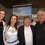 Barbara Konrath, Rosa Volk e Luiz Kraieski, do Turismo de Gramado com Artur Fernando, da GJP