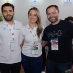 Fernando Arruda e Juliana Molina, do Infinity Blue, e Alan de França, da Azul Viagens