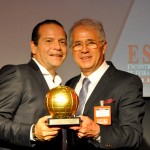Fernando Horta, do Centro de Convenções Sulamérica, com Octavio Neto, do Grupo Radar
