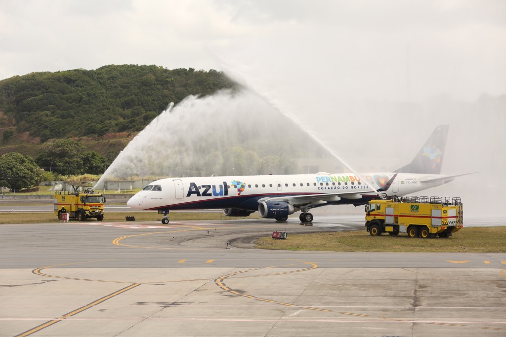 Azul ganha pintura personalizada da campanha de Pernambuco Azul ganha pintura personalizada da campanha de Pernambuco