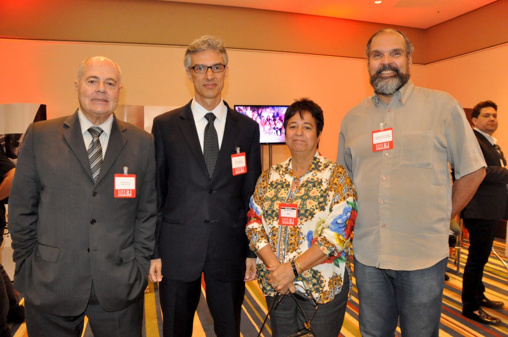 José Gayoso, da Embratur, Marco Ferraz, da Clia Abremar, Cristina Fritsch, da ABAV-RJ, e Marcelo Jones, da Palmitur Turismo