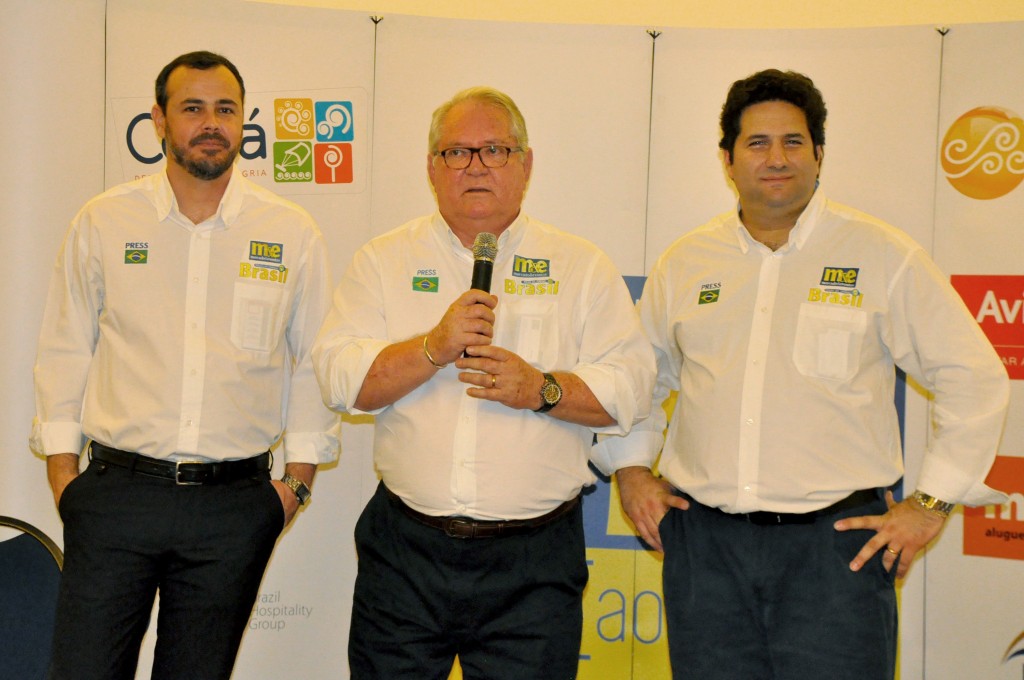 João Taylor, Roy Taylor e Vitor Bauab, do M&E