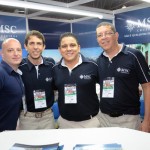 Junior Del Mouro, Ivan Mauro, Pedro Silva, e Newton Santos, da MSC Cruzeiros Junior Del Mouro, Ivan Mauro, Pedro Silva, e Newton Santos, da MSC Cruzeiros