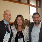 Lawrence Reinisch com Bruna Duarte e Fernando Cassuli, da rede Marriot