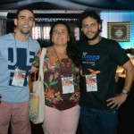 Luiz Henrique e Maria Nices, da Ramburgo de Oliveira Viagens, e Roberto Cesar, da Geomatur