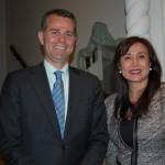 Paul Verhagen, da Aeromexico com Margarita Perez, Cônsul Geral do México em São Paulo