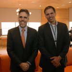 Paulo Kakinoff, presidente da Gol, e Gustavo Soares, presidente do GRU Airport