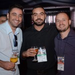 Rodrigo Carossa, Breno Angelotti, de Porto de Galinhas, e Mateus Henrique, da CVC Rodrigo Carossa, Breno Angelotti, de Porto de Galinhas, e Mateus Henrique, da CVC