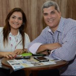 Roângela Morales, do Bourbon, e Luis Carlos Borges, da North America Roângela Morales, do Bourbon, e Luis Carlos Borges, da North America