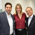 Vitor Bauab, do M&E, com Luciane Leite e Orlando Souza, do Fohb