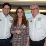 Vitor Bauab e Roy Taylor, do M&E, com Érica Drumond, CEO da Vert Hotéis