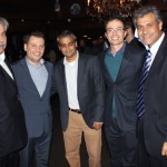 Washington Alves e Emerson Camilo, da Flytour, Abhi Shah, vice-presidente da Azul, Lucas Paci, da Tyller, e Joaquim Domingos, da Azul