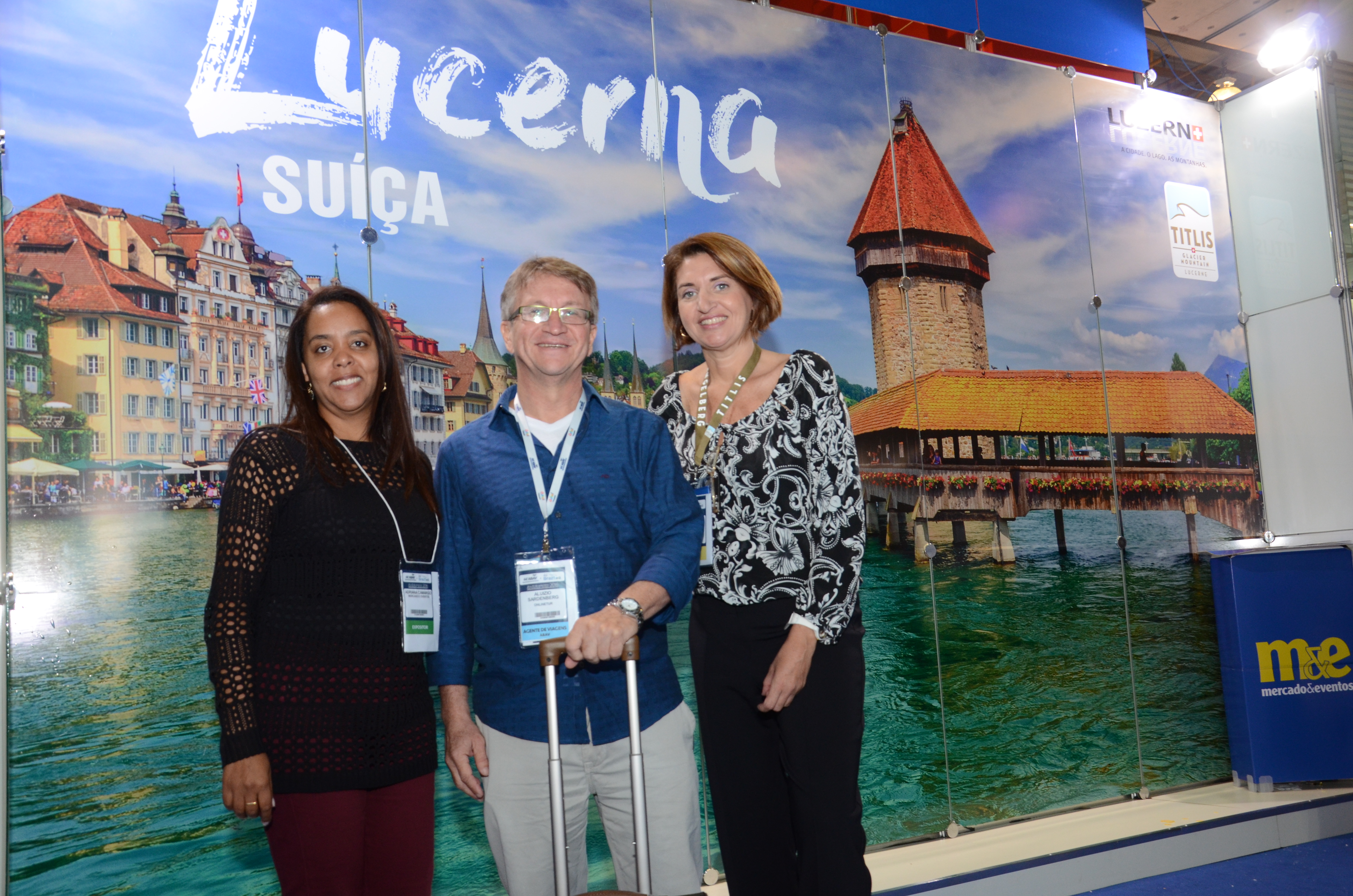 Adriana Camargo, Lansay, Aluizio Sardenberg, da Onlinetur, e Vanda Catão, de Lucerna Titlis Adriana Camargo, Lansay, Aluizio Sardenberg, da Onlinetur, e Vanda Catão, de Lucerna Titlis
