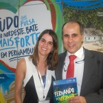 Ana Paula Vilaça, presidente da Empetur e Luis Eduardo Antunes, de Fernando de Noronha Ana Paula Vilaça, presidente da Empetur e Luis Eduardo Antunes, de Fernando de Noronha