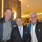 Carlos Marim com os empresários André Tissot e Alemir Coelho Carlos Marim com os empresários André Tissot e Alemir Coelho