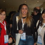 Dora Annicelli, da Enjoy Brasil, Brenda Gonçalves, da FVO Travel e Amanda Paz, da GSP Travel