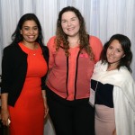 Edvena D'Souza, da Laucala Island, Fabiana Costa, da The Leading Hotels, e Lina Moreno, da Tortuga Bay