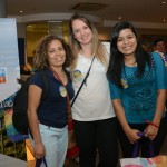 Elza Vieira, Ketria Bulgarelli e Gabriela Barbosa, da Unione Turismo