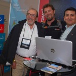 Federico Eguren, da Holbrook Travel FL, Rudyard Ullrich, da ADS Mundo Chile e Juan Lopez, do Turismo do Chile