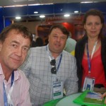 Flávio Agostini e Ana Vieira da setur de Brusque com o hoteleiro Daniel Klein Flávio Agostini e Ana Vieira da setur de Brusque com o hoteleiro Daniel Klein