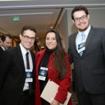Gaspar Cardoso, da HRS, Luana Kalil, da Nextel, e Douglas Neves, da HRS Gaspar Cardoso, da HRS, Luana Kalil, da Nextel, e Douglas Neves, da HRS