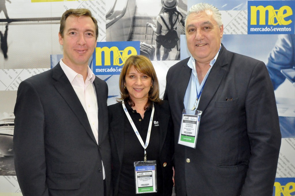 Giovanni Sbrogio, Ângela Martinez e Fernando Gutierrez, do Barceló